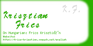 krisztian frics business card